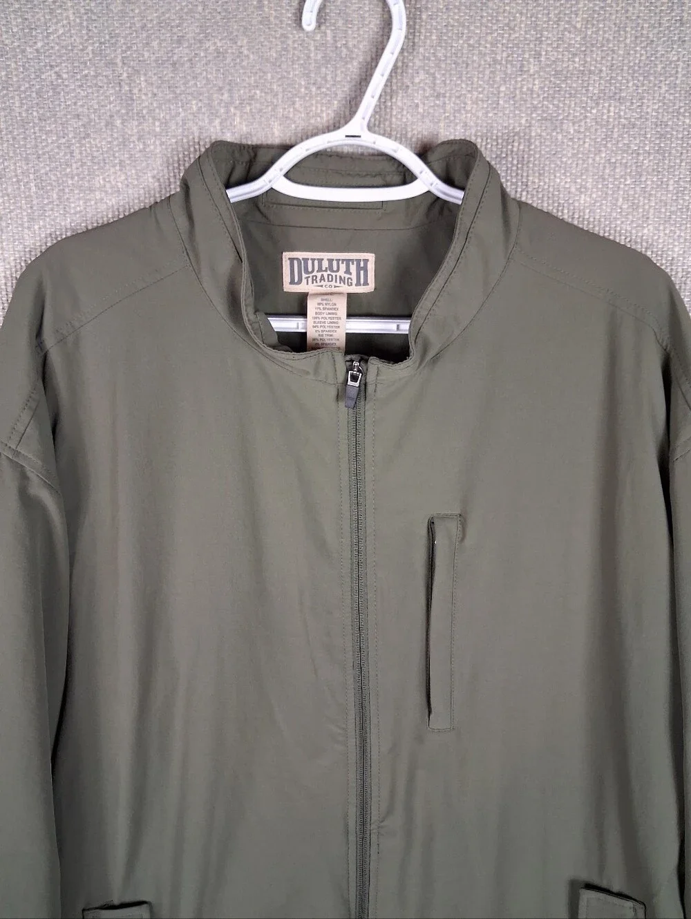 Duluth Trading Co. Negotiator Jacket Mens 3XL Olive Green Workwear Utility Golf